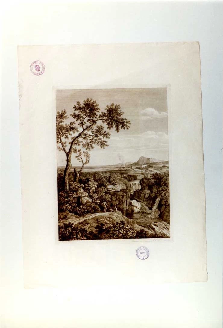 Gaspar Dughet detto Pussino - Paesaggio agreste con figure, Biblioteca Comunale Michele Romano, Isernia
